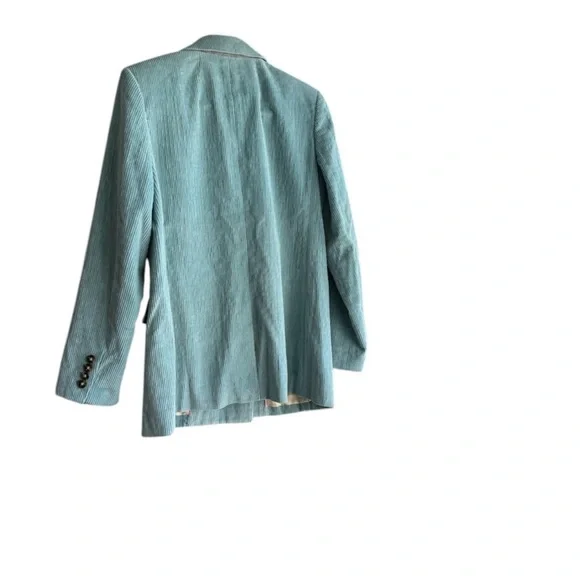 J.Crew Nalya double-breasted blazer in a light blue corduroy fabric Size 4 - Picture 8 of 14